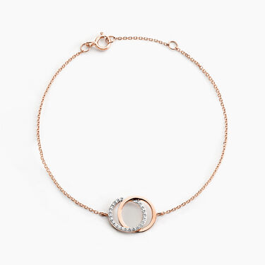 Bracelet Or Rose Tresha Diamants - Bracelets Femme | Histoire d’Or